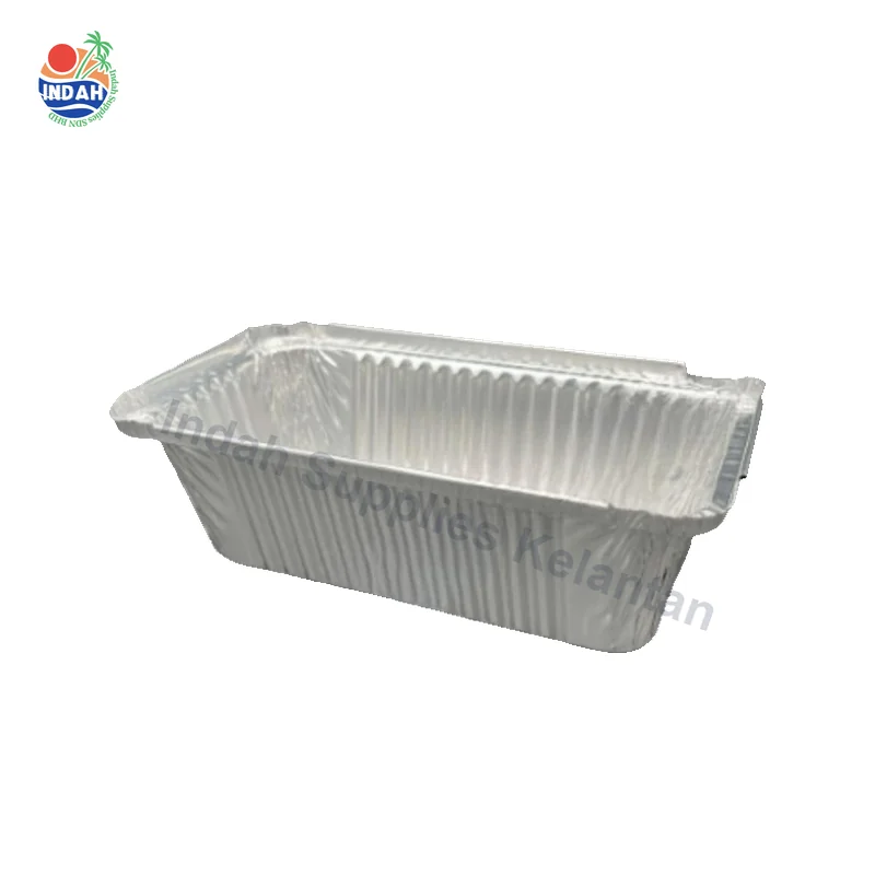 Aluminium Foil Tray Rectangle with Clear Lid 5pcs - Bekas Foil 4571-P — Indah Plastic Trading Kelantan