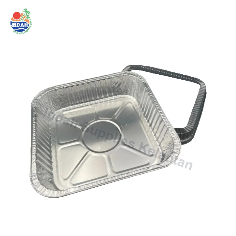 Aluminium Foil Tray with Clear Lid 5 Sets — Indah Plastic Trading Kelantan
