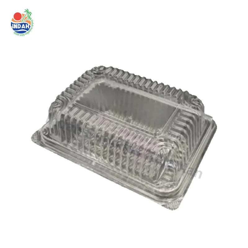 Bekas Kuih Tray Plastik Dengan Kunci GO-46 OPS-C46 Clear Disposable