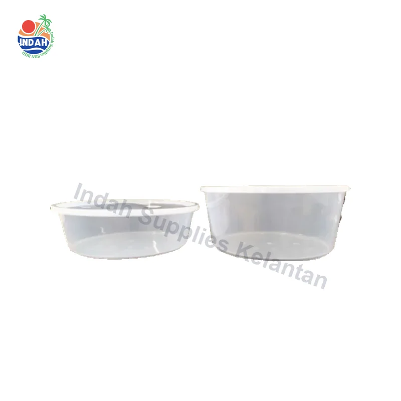 Bekas Makanan Bulat Lid FC2500 FC3000 30pcs 5pcs Plastik PP