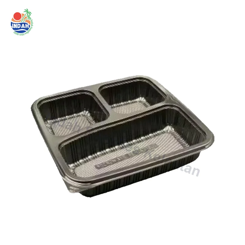 Bekas Makanan Hitam TAGE SQ3C/4C + Lid 50pcs — Indah Plastic Trading Kelantan