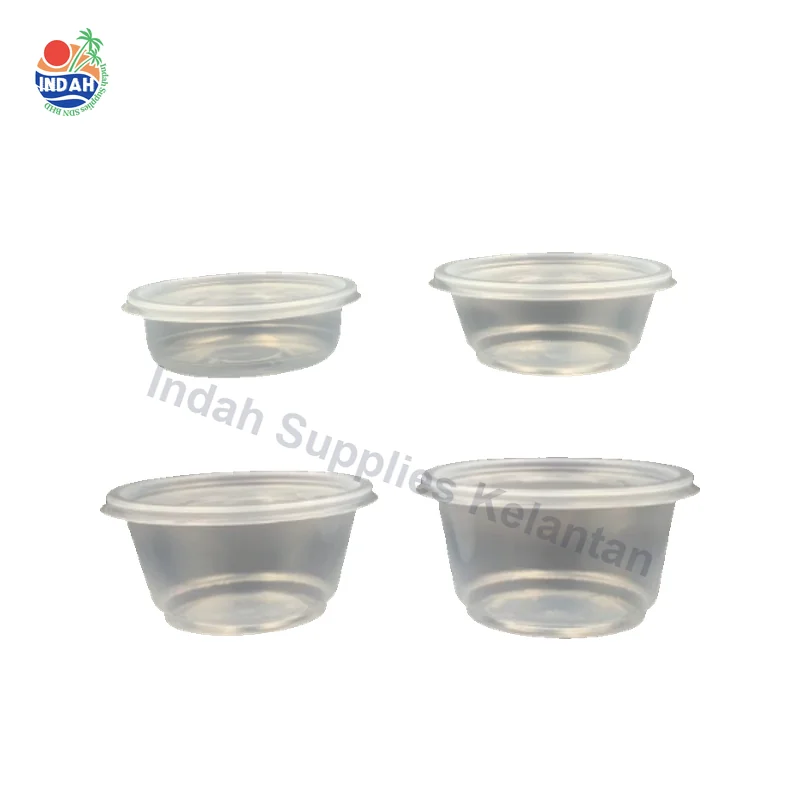 Bekas Makanan Plastik Bulat 8oz PP 250ml 50pcs — Indah Plastic Trading Kelantan