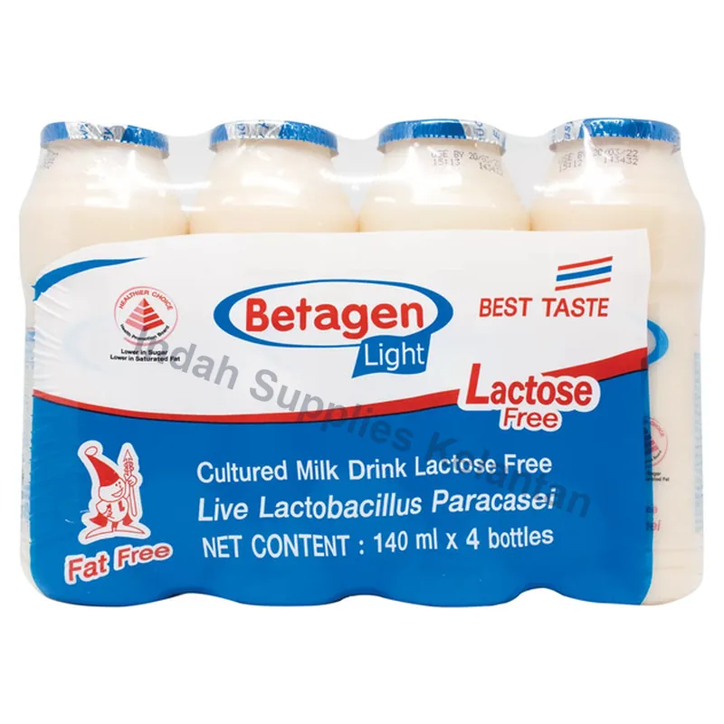 Betagen Susu Kultur Light (Biru) 140ml x 4's — Indah Plastic Trading Kelantan