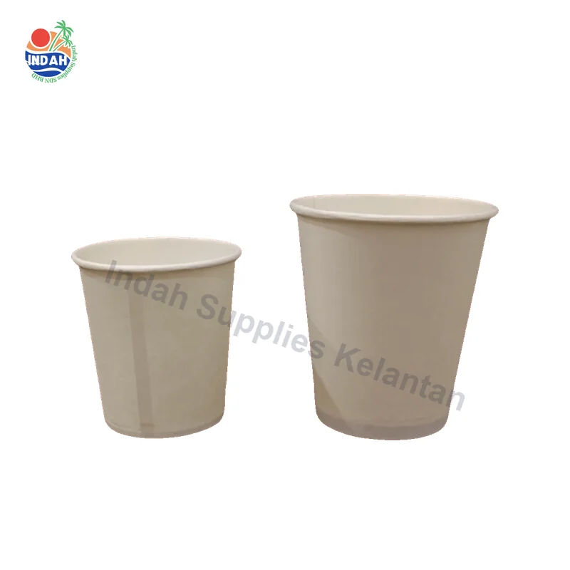 Cawan Kertas Putih 6oz 8oz Disposable Drinking Cup