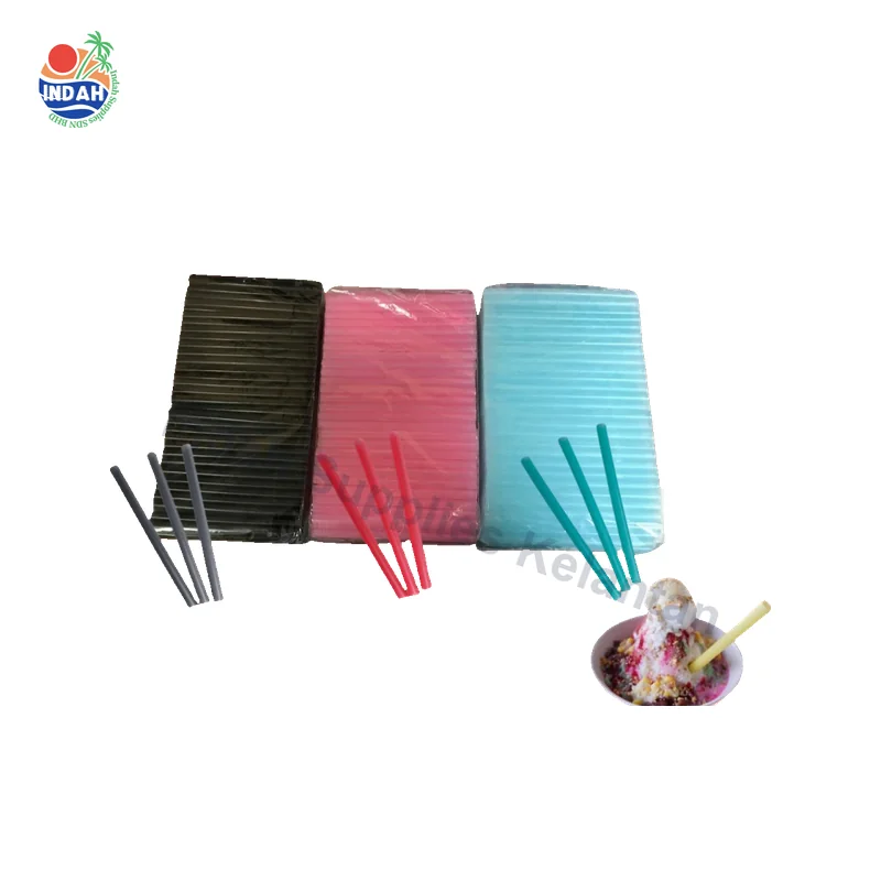 Giant Boba Straw Pendek 7.5' Black PP
