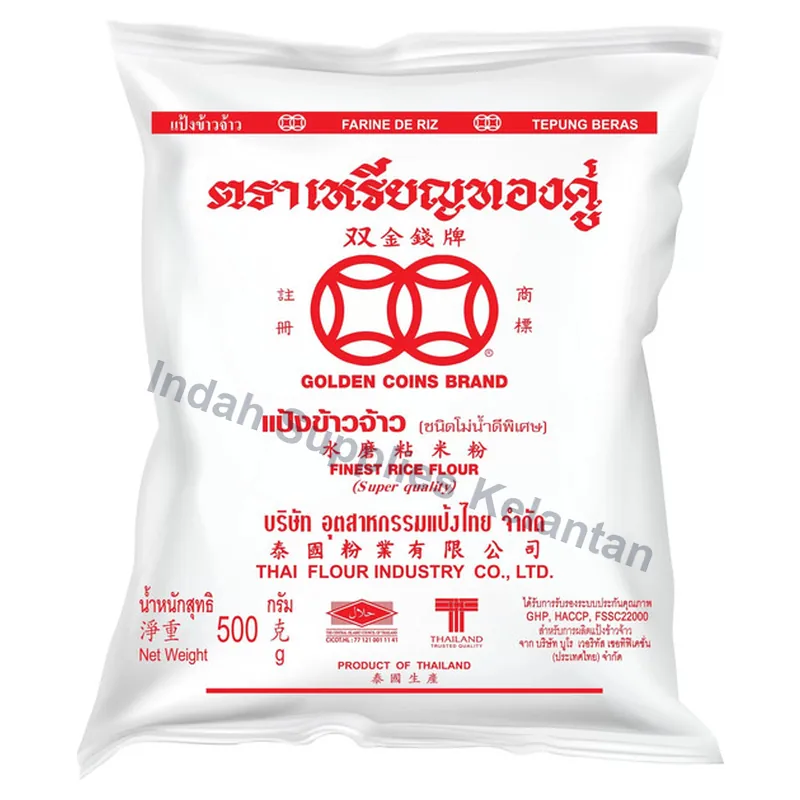 Gold Coin Tepung Beras 500g — Indah Plastic Trading Kelantan