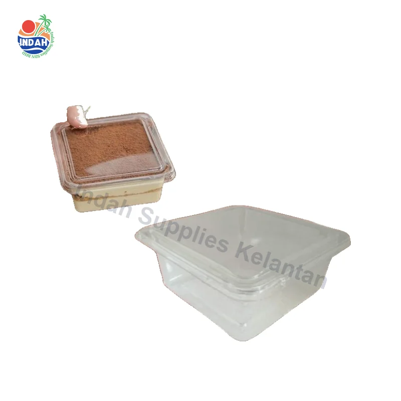 Kotak Kek Clear Dessert Box W-01 Transparent (10pcs / 50pcs) — Indah Plastic Trading Kelantan