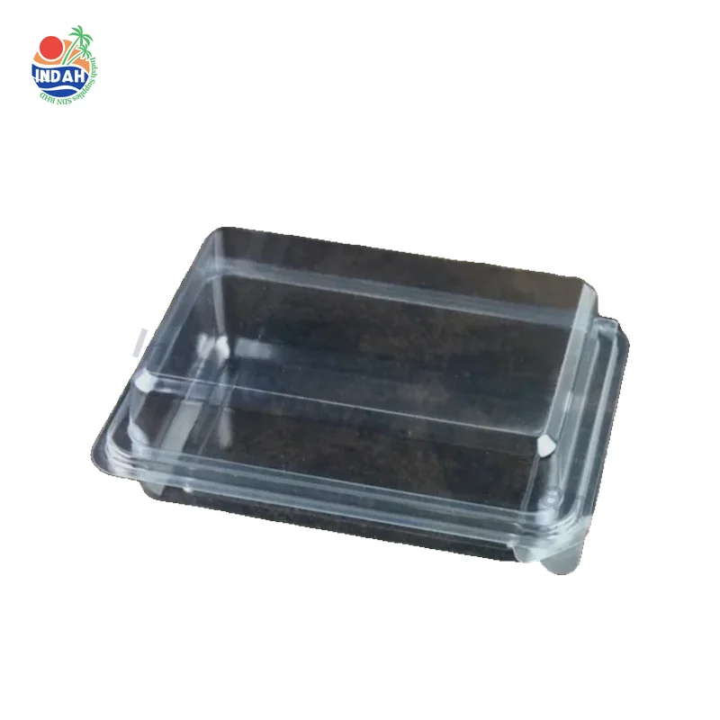 Kotak Kek Segi Empat Tepat Clear GB-47 50pcs Pack