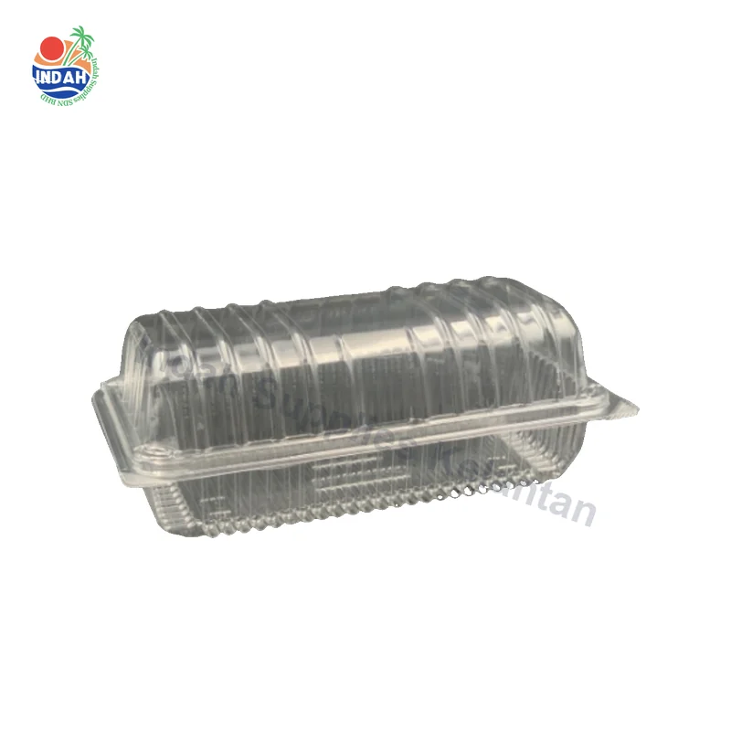 Kotak Kek Swiss Roll GO-78L + Lock [50pcs] Bakery Box Tray Bekas Kuih Clear