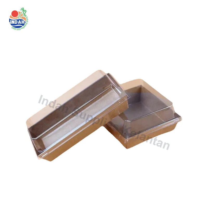 Kotak Kuih / Pastry Box with Lid - Square & Rectangular 1PCS — Indah Plastic Trading Kelantan
