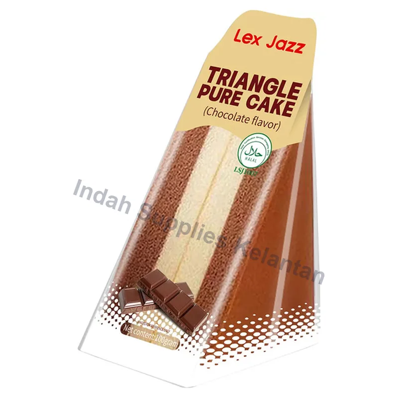 Lex Jazz Kek Segi Tiga Coklat 100g — Indah Plastic Trading Kelantan