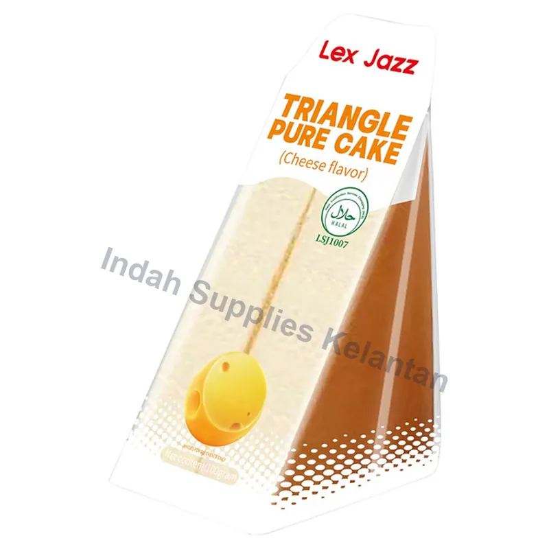Lex Jazz Kek Segi Tiga Keju 100g — Indah Plastic Trading Kelantan