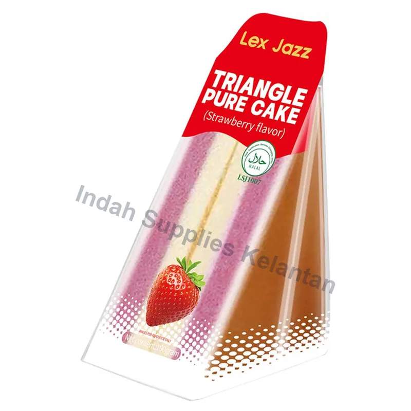 Lex Jazz Kek Segi Tiga Strawberi 100g — Indah Plastic Trading Kelantan