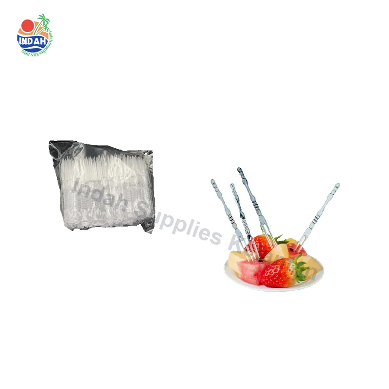 Lidi Plastik Buah Clear (100pcs) Disposable