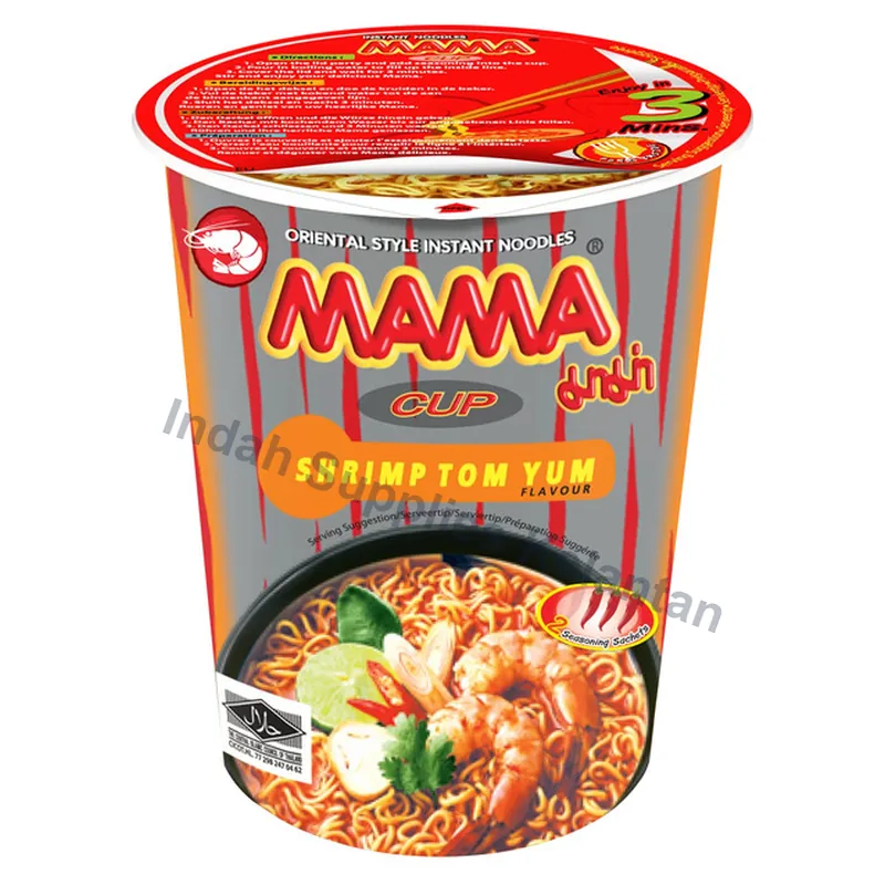 MAMA Mi Segera Cawan Perisa Tomyam Udang 70g — Indah Plastic Trading Kelantan