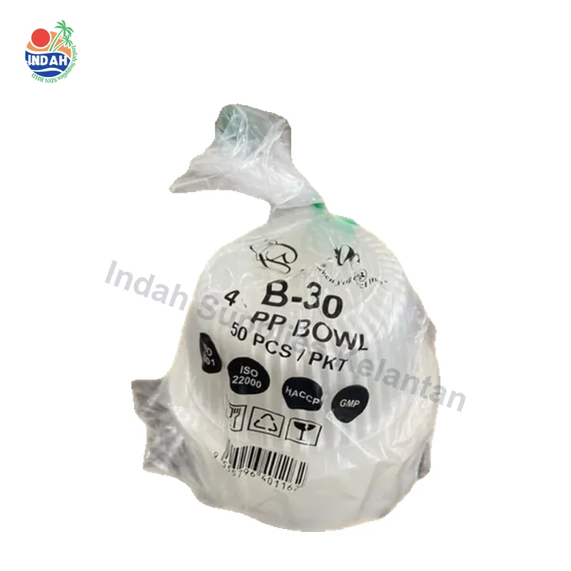 Mangkuk Plastik Disposable PP 4inch 5inch 6inch 7inch