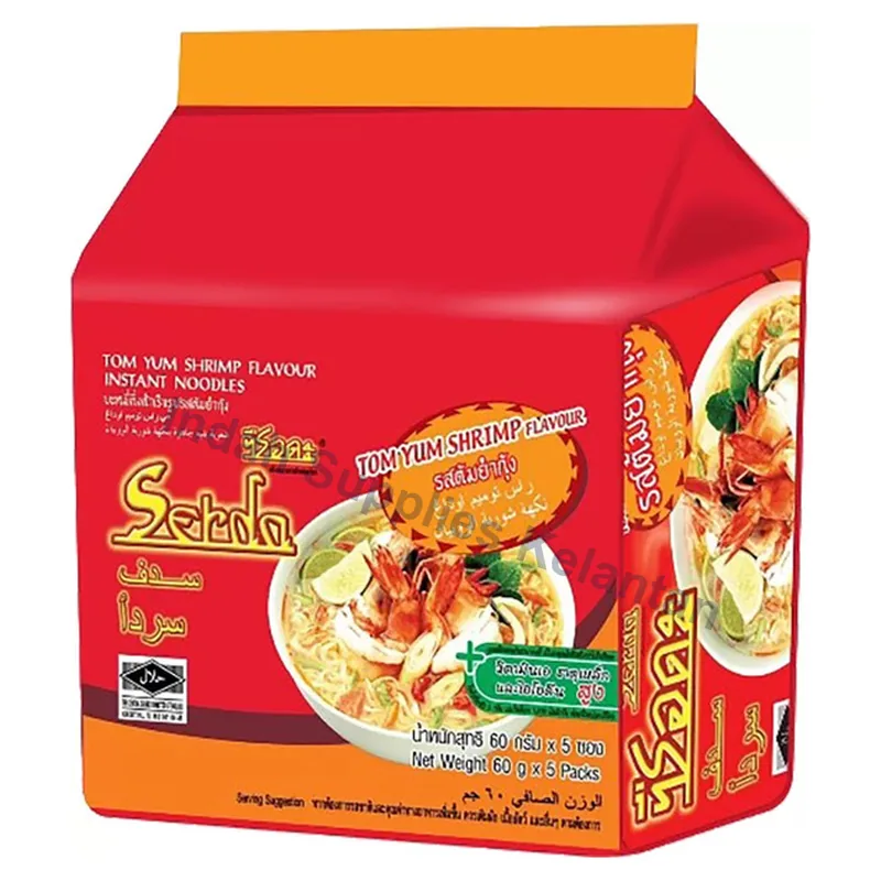 Mi Segera Serda Perisa Tomyam Udang (60g x 5) — Indah Plastic Trading Kelantan