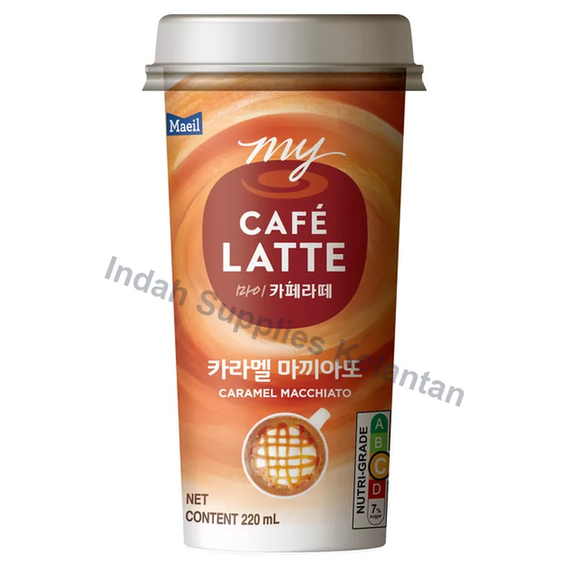 My Cafe Latte Caramel Macchiato 220ml — Indah Plastic Trading Kelantan