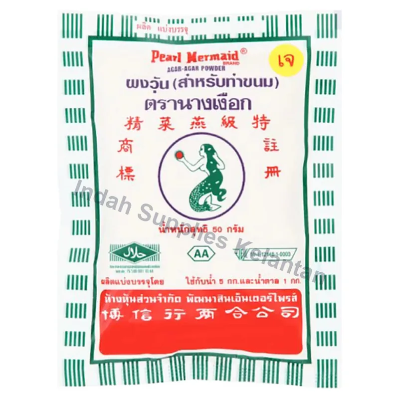 Pearl Mermaid Serbuk Agar-agar 25g — Indah Plastic Trading Kelantan