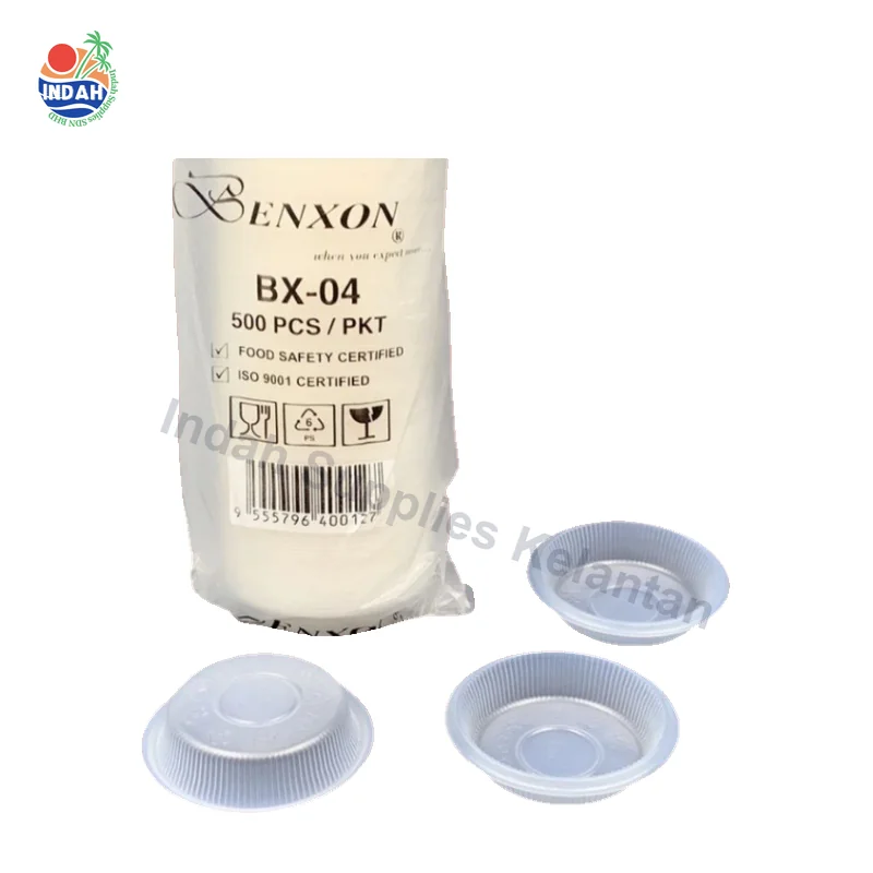 Pinggan Sos PP Plastik Clear BX-04 — Indah Plastic Trading Kelantan