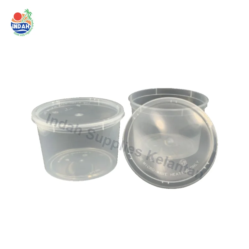 R2300 FC2300 Bekas Makanan Bulat Tinggi Microwave dengan Penutup