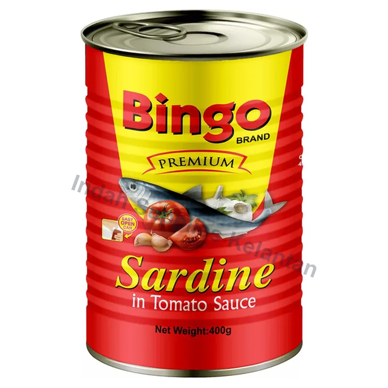 Sardin Bingo Dalam Sos Tomato (400g) — Indah Plastic Trading Kelantan