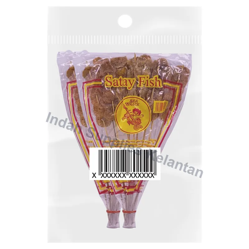 Sea Snack Sate Stick 50g (12's) x 2 — Indah Plastic Trading Kelantan
