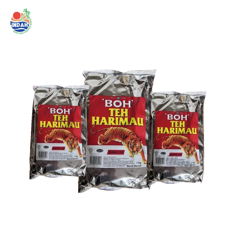 Serbuk Teh Harimau Cap Boh 1kg Halal — Indah Plastic Trading Kelantan
