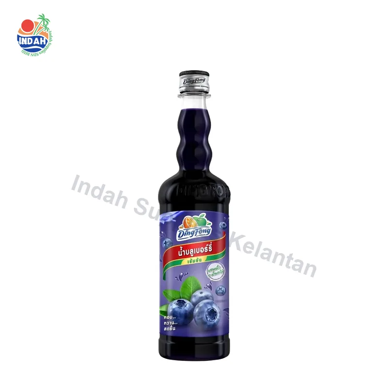 Sirap Ding Fong Blueberry 760ml — Indah Plastic Trading Kelantan