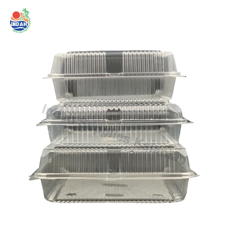 Square Clear Plastic Tray 8 Inch BX123 GB-13 TCA23L 5PCS — Indah Plastic Trading Kelantan
