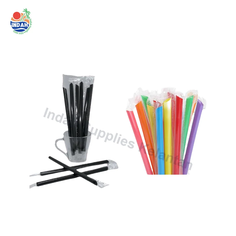 Straw Boba Colour 100pcs / Straw Boba Black 50pcs / Straw Boba Rainbow / Straw Hitam