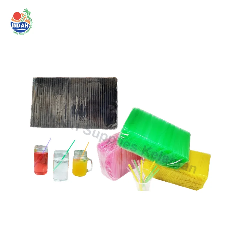 Straw Hitam Lurus 7.5" — Indah Plastic Trading Kelantan