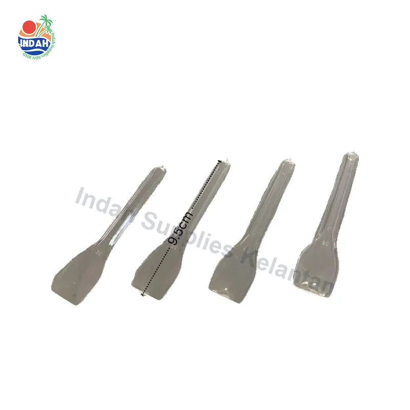 Sudu Plastik Kecil 9.5cm Clear (~100pcs)