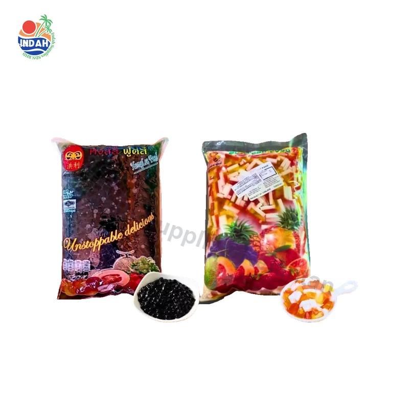 Topping Boba Jelly Rainbow 1KG Air Balang Thailand 3 Color Jelly Ball Halal