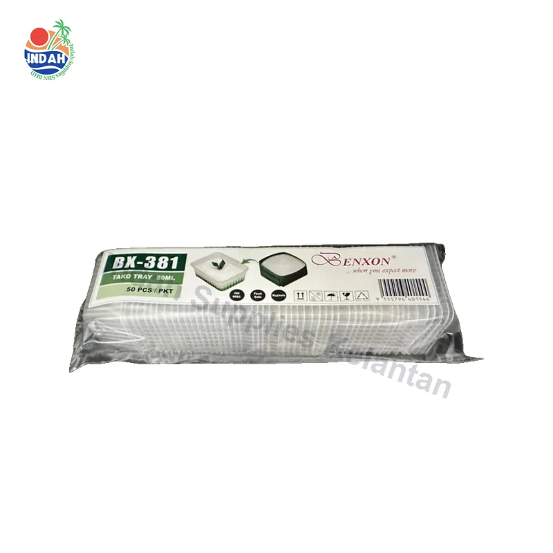 Tray Kuih Tako & Kuih Pelita BX381 50pcs — Indah Plastic Trading Kelantan