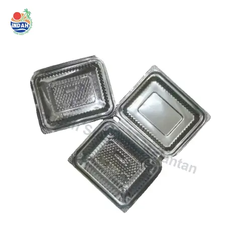 Bekas Makanan Plastik Clear OPS-H3L GO-3L Tray Dengan Kunci 50pcs