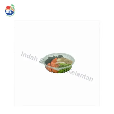 Mangkuk PET BENXON 66-20FL (20oz, lutsinar, penutup) — gambar 2