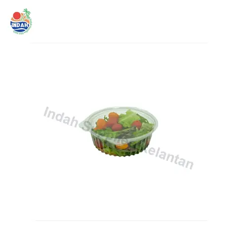 Mangkuk PET BENXON 66-24FL (24oz, lutsinar, penutup) — gambar 2