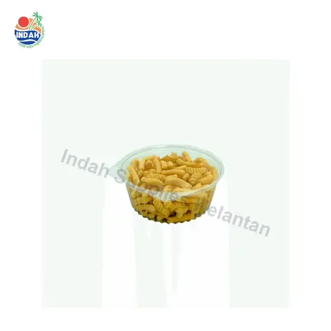 Mangkuk PET BENXON 66-32FL (32oz, lutsinar, penutup) — gambar 2