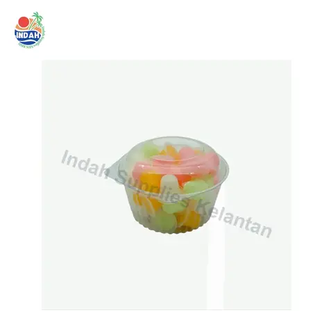 Mangkuk PET BENXON 66-48DL (48oz, lutsinar, penutup) — gambar 2