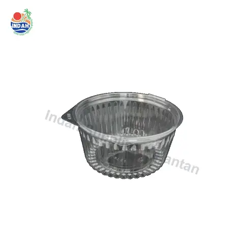Mangkuk PET BENXON 66-48FL (48oz, lutsinar, penutup) — gambar 1