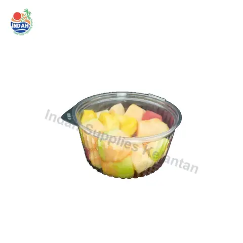 Mangkuk PET BENXON 66-48FL (48oz, lutsinar, penutup) — gambar 2