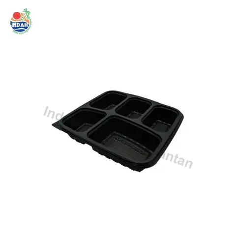 Kotak Makanan BENXON BTB-5CN (5 petak, hitam)