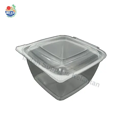 Mangkuk Buah & Sayur PET BENXON BX-Q250 (250ml, lutsinar, penutup)