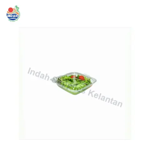 Mangkuk Buah & Sayur PET BENXON BX-Q500 (500ml, lutsinar, penutup) — gambar 2