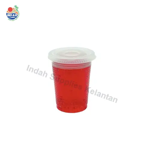 Cawan Plastik PP Jernih BENXON DC-8 (8oz, 50pcs/pkt) — gambar 2