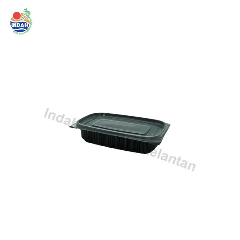 Bekas Makanan RT500 (Tapak Hitam + Penutup Clear) BENXON (50pcs/pkt) — gambar 2
