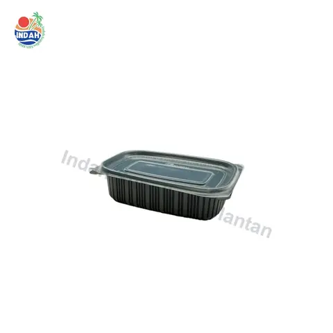 Bekas Makanan RT650 (Tapak Hitam + Penutup Clear) BENXON (50pcs/pkt) — gambar 4