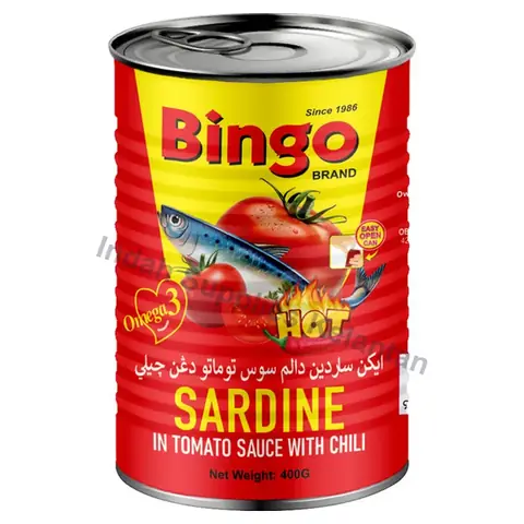 Bingo Sardin Dalam Sos Tomato Dengan Cili 400g
