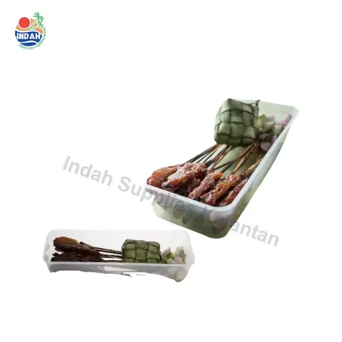 Kotak Makanan Rectangular Disposable MS 1300L 1300ml (5PCS)